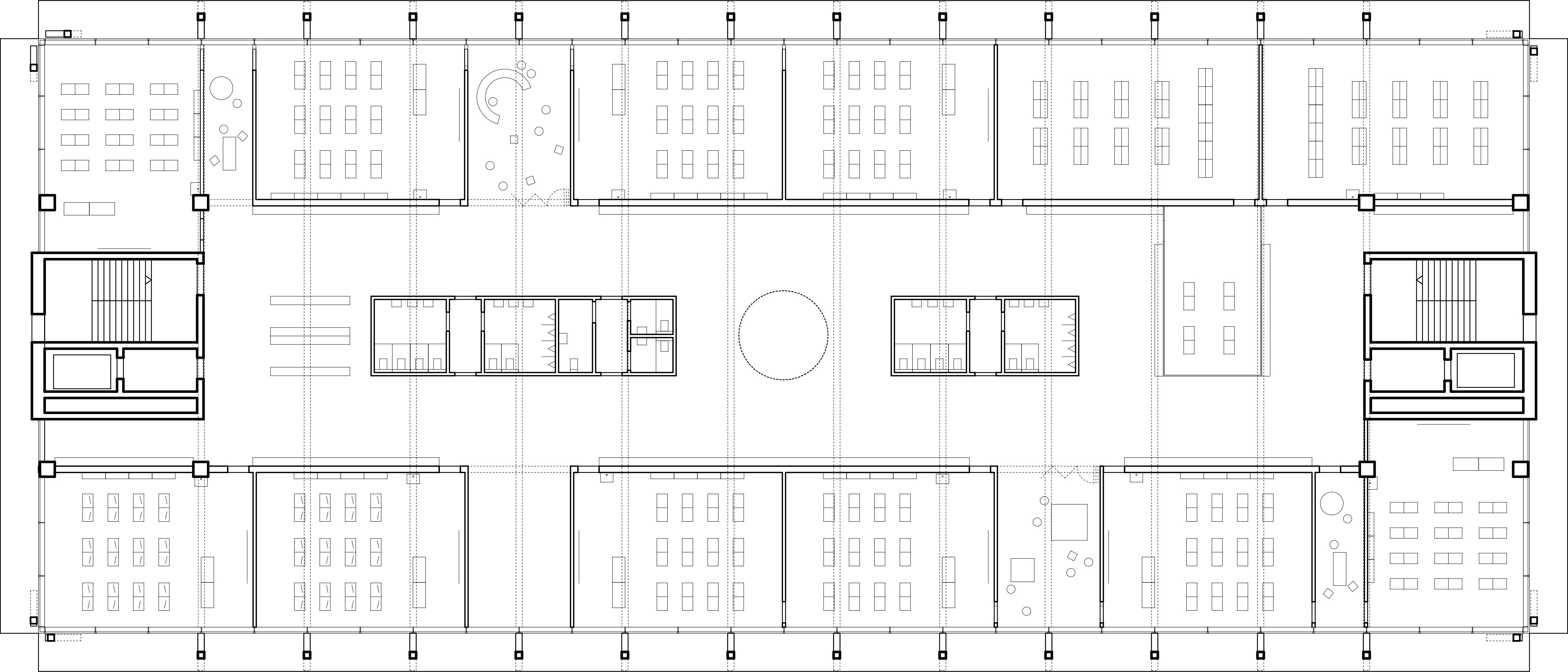 Floorplan level +4 of a school building in Isengrind, Zurich.