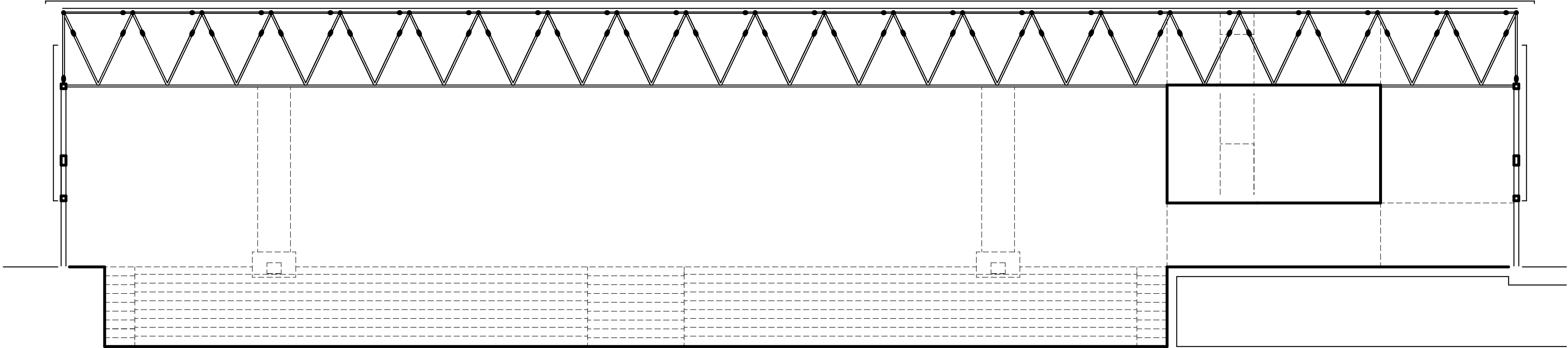 Short section of a sports hall being an extension of an existing elementary school in Miechów, Małopolskie voivodship.